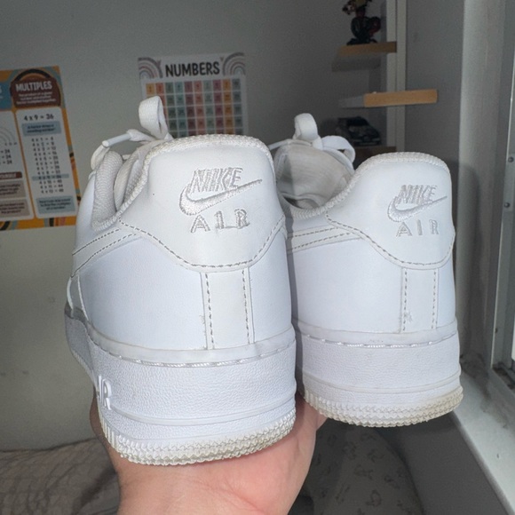 Nike Air Force 1 All-White Sneakers - Picture 5 of 9